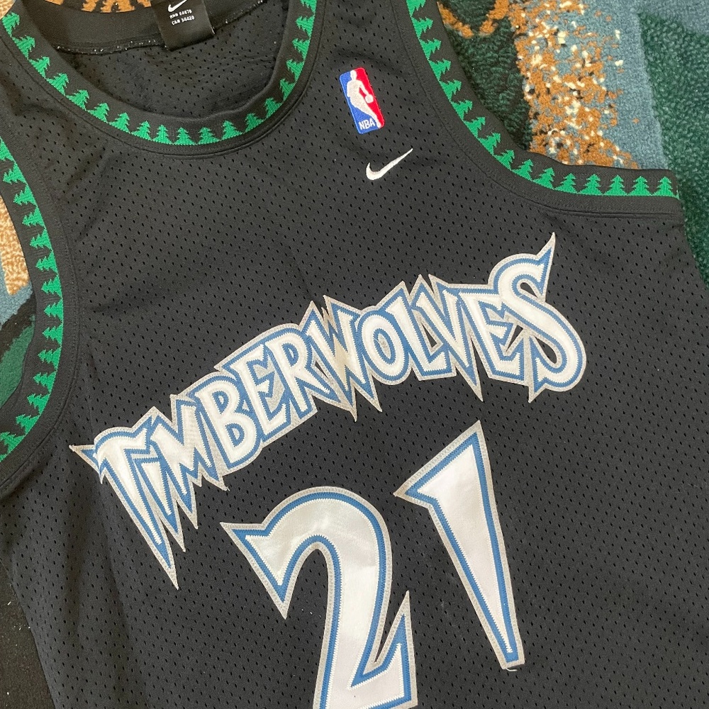 Kevin Garnett - Authentic Nike Timberwolves Away Jersey - Men's Medium